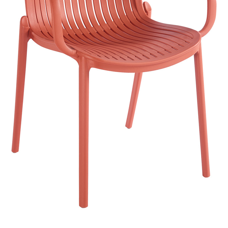 Teragi stackable armchair pp with UV protection terracotta 59x57x82cm