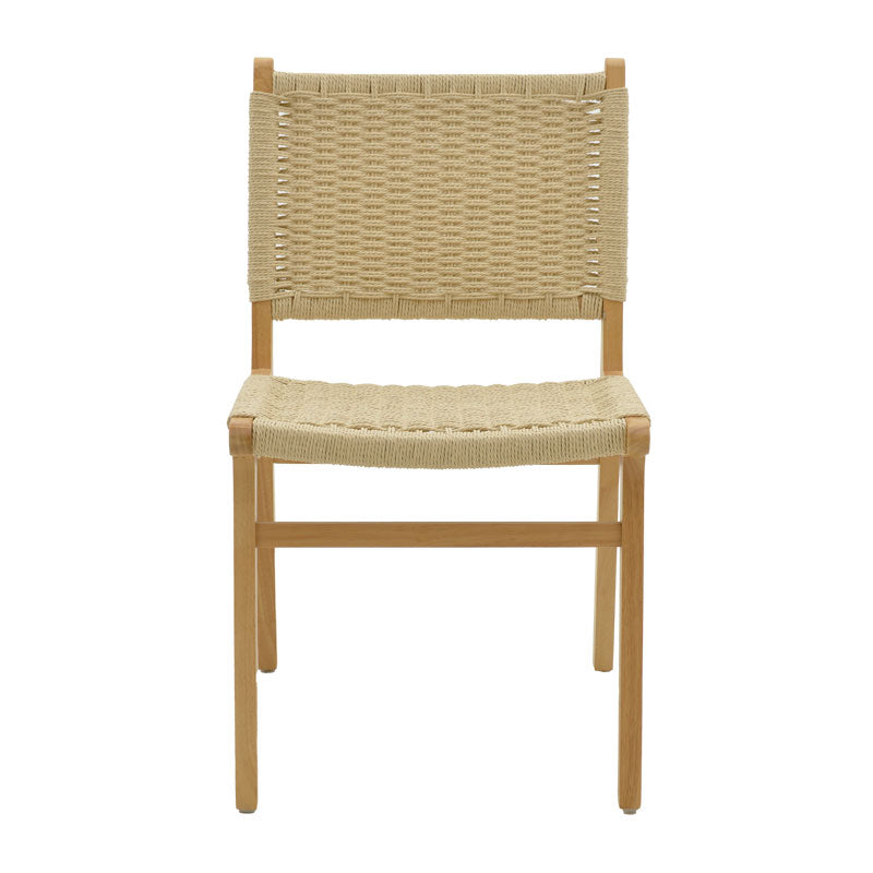 Chair Julien pakoworld natural rubberwood-natural rope 61x54x85cm