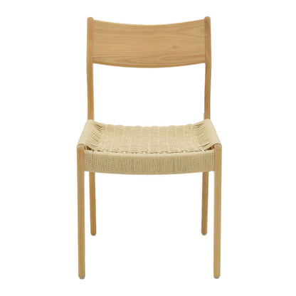 Chair Martina pakoworld natural beech wood-natural rope 46x49x81cm