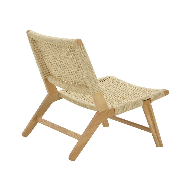 Armchair Filippo pakoworld natural beech wood-natural rope 68x72x74cm