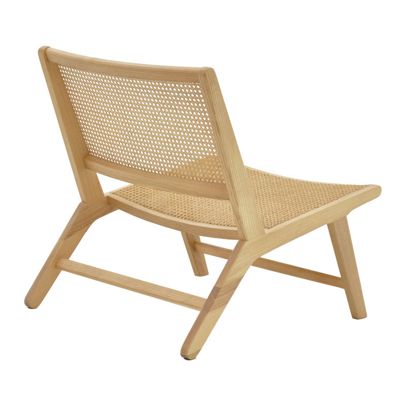 Armchair Filippo pakoworld natural beech wood-natural rattan seat 68x72x74cm