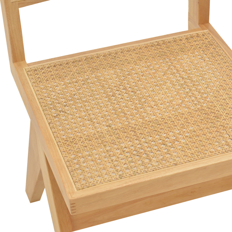 Chair Brenin pakoworld natural rubberwood 45x56x82cm