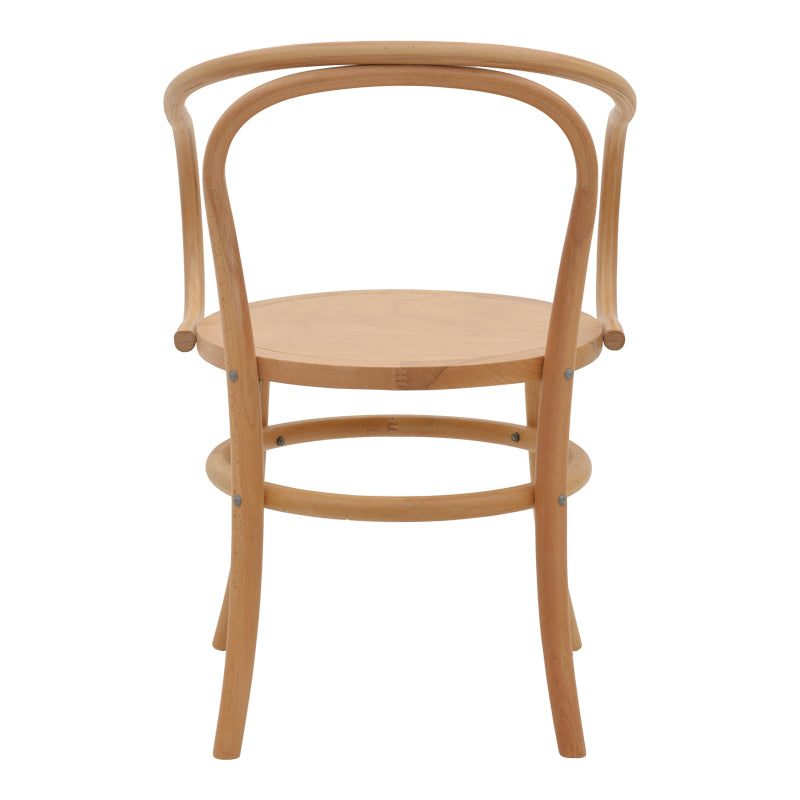 Armchair Verfie pakoworld natural color beech wood 55x50x83cm