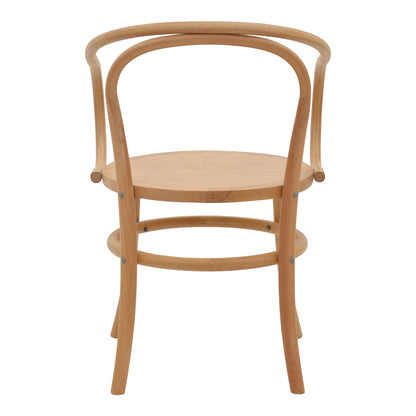 Armchair Verfie pakoworld natural color beech wood 55x50x83cm