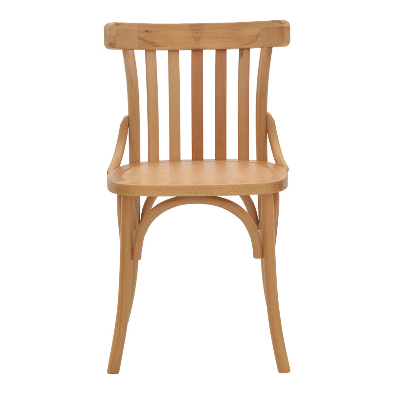 Chair Flisbie pakoworld natural beech wood 46x48x86cm