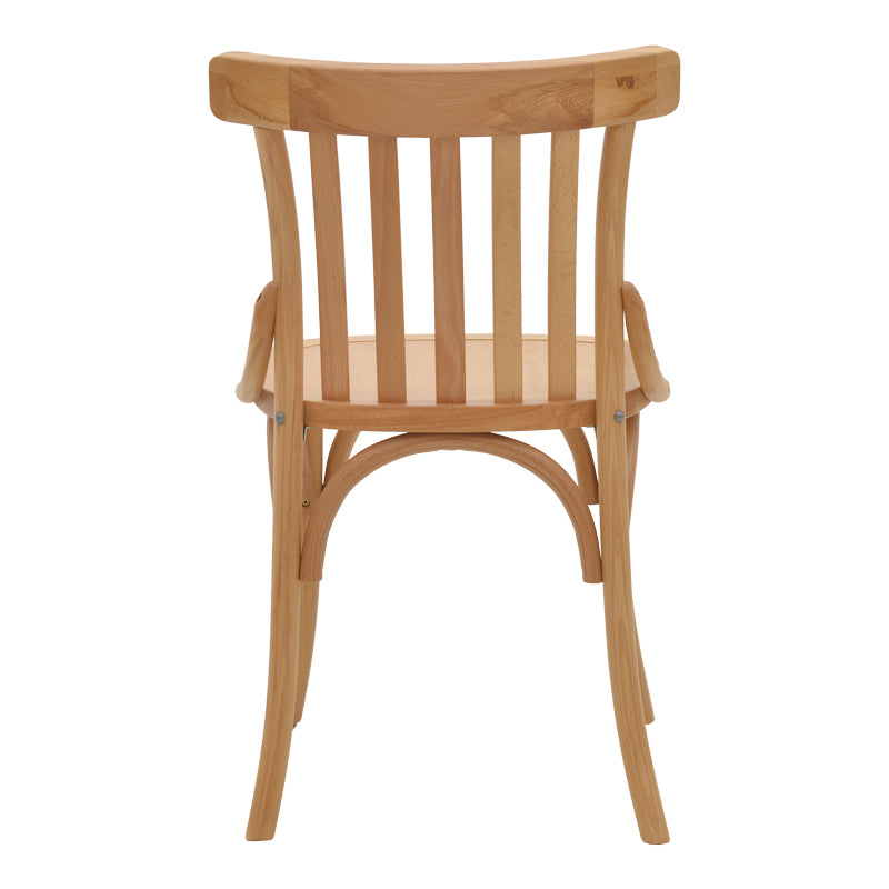 Chair Flisbie pakoworld natural beech wood 46x48x86cm