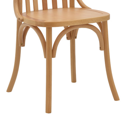 Chair Flisbie pakoworld natural beech wood 46x48x86cm