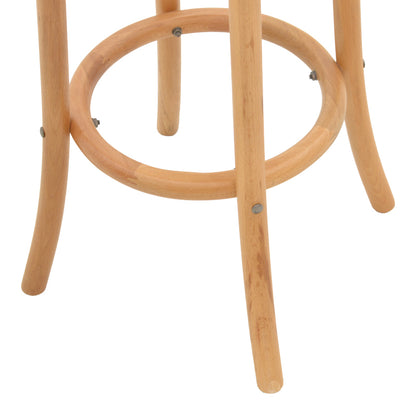 Bar stool Serzo pakoworld beech wood and rattan in natural color Φ36x71cm