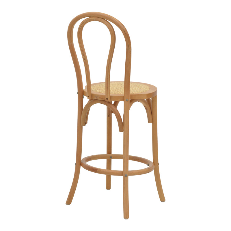 Bar stool Thonet pakoworld natural beech wood 41x50x105cm