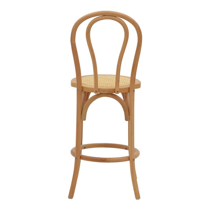 Bar stool Thonet pakoworld natural beech wood 41x50x105cm