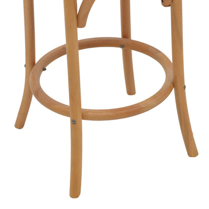 Bar stool Thonet pakoworld natural beech wood 41x50x105cm