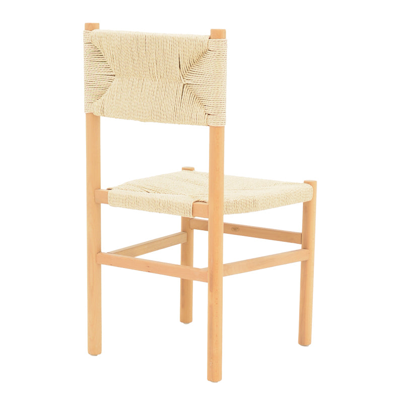 Oarvine chair pakoworld natural rubberwood-natural rope 46x52x88cm