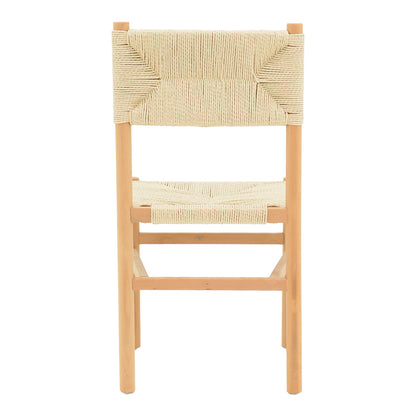 Oarvine chair pakoworld natural rubberwood-natural rope 46x52x88cm