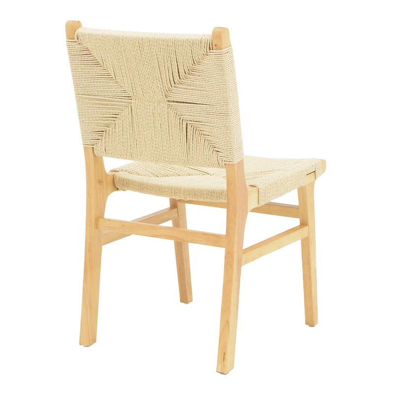 Arten pakoworld chair rope-rubberwood in natural color 60x55x85cm