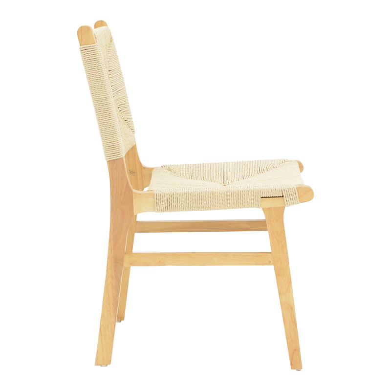 Arten pakoworld chair rope-rubberwood in natural color 60x55x85cm