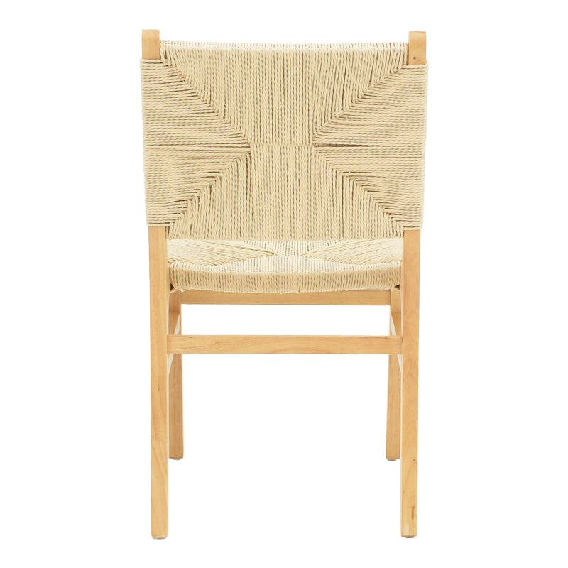 Arten pakoworld chair rope-rubberwood in natural color 60x55x85cm