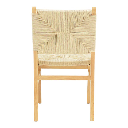 Arten pakoworld chair rope-rubberwood in natural color 60x55x85cm