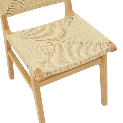 Arten pakoworld chair rope-rubberwood in natural color 60x55x85cm