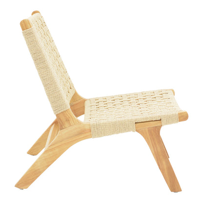 Polisin pakoworld armchair rope-rubberwood in natural color 55x80x77cm