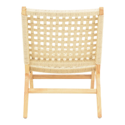 Polisin pakoworld armchair rope-rubberwood in natural color 55x80x77cm