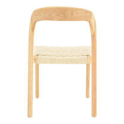 Tavrine chair pakoworld rope-rubberwood in natural color 47x59x78cm