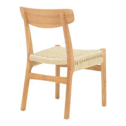 Eaprine chair pakoworld natural rope-rubberwood 49x53x77cm