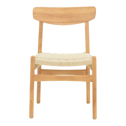 Eaprine chair pakoworld natural rope-rubberwood 49x53x77cm