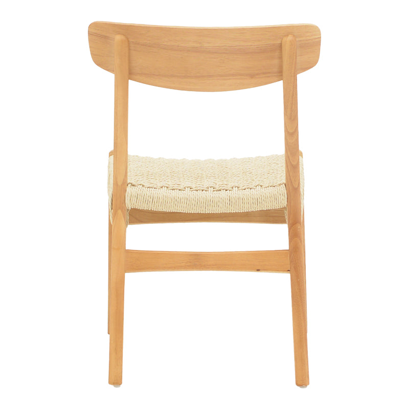 Eaprine chair natural rope-rubberwood 49x53x77cm