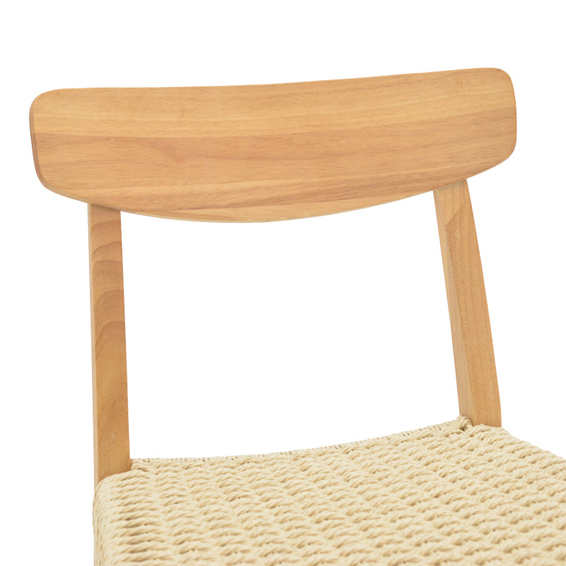 Eaprine chair pakoworld natural rope-rubberwood 49x53x77cm