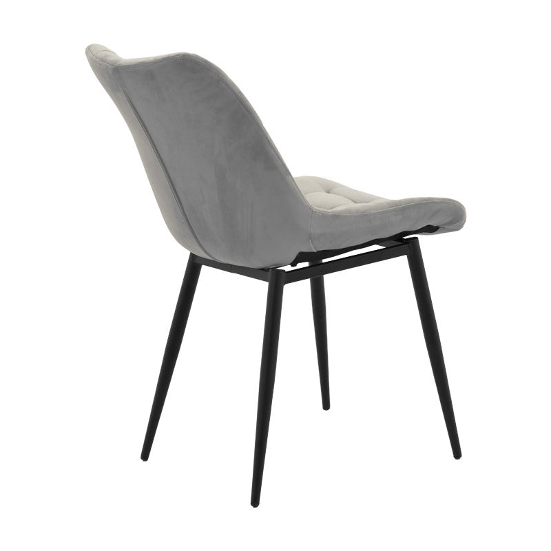 Chair Vittorio pakoworld anthracite-black metal leg 46x62x80cm