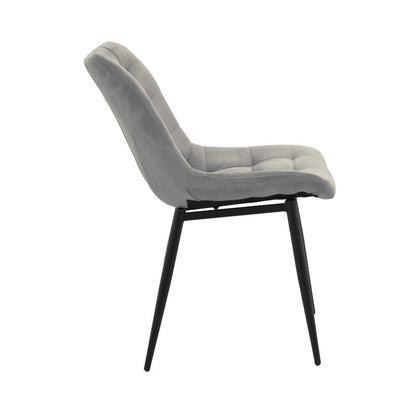 Chair Vittorio pakoworld anthracite-black metal leg 46x62x80cm