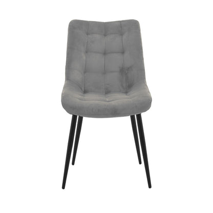 Chair Vittorio pakoworld anthracite-black metal leg 46x62x80cm