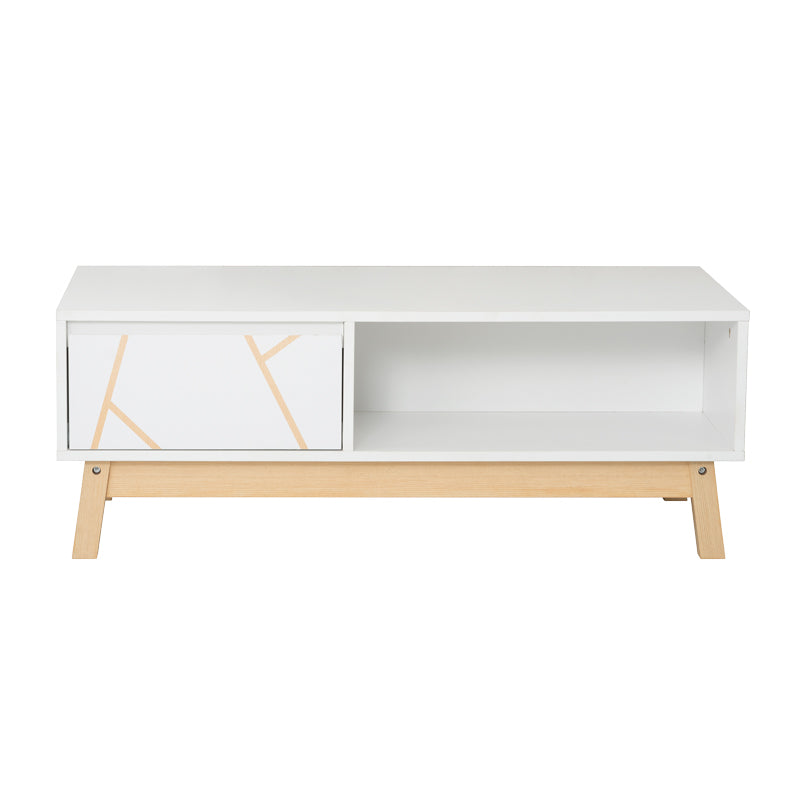 Aria pakoworld coffee table white-natural 100x50x37cm