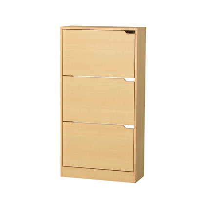 Mia pakoworld shoe cabinet 9 pairs natural 60x24x115cm