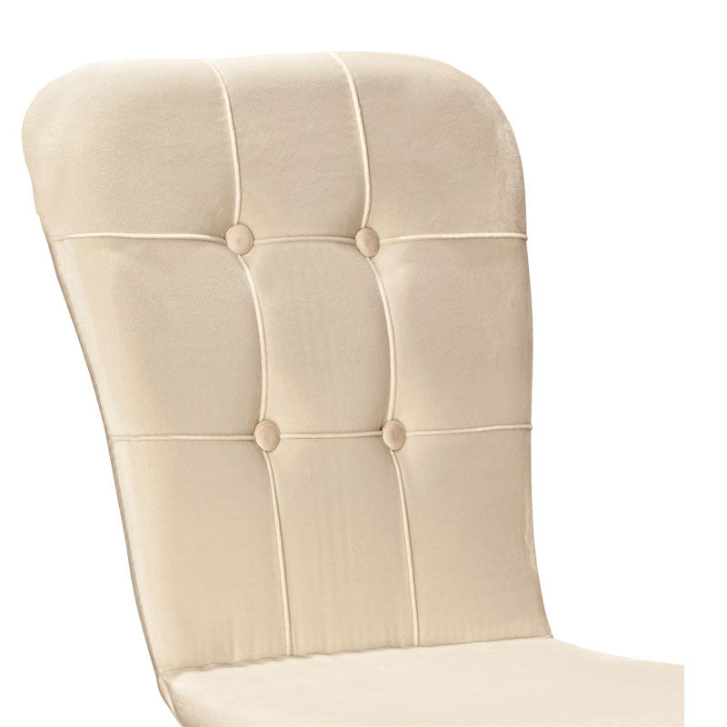 Chair Sonora I pakoworld velvet ivory-walnut leg