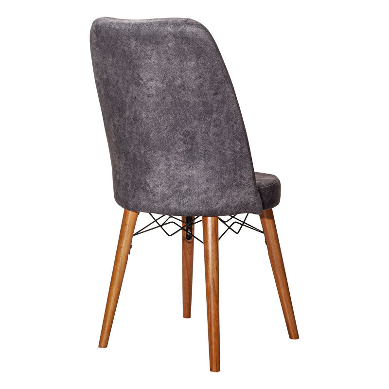 Chair Nevis I pakoworld anthracite antique fabric-walnut leg