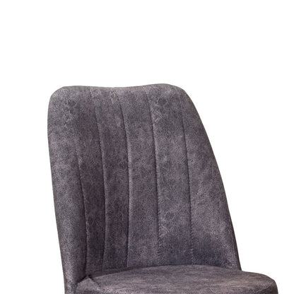 Chair Nevis I pakoworld anthracite antique fabric-walnut leg