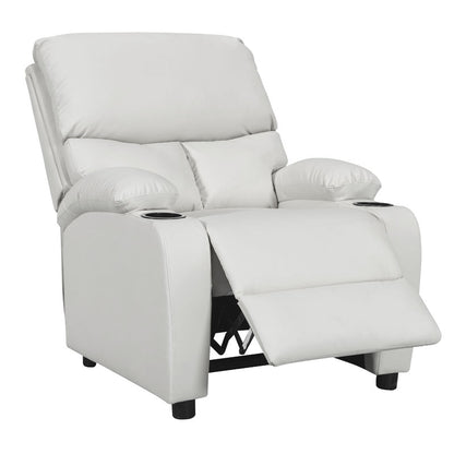 Armchair relax with cupholder Gartia pakoworld PU white