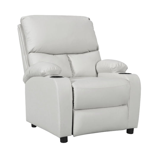 Armchair relax with cupholder Gartia pakoworld PU white