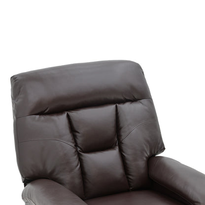 Armchair relax Terpsi pakoworld PU brown 80x94x100cm.