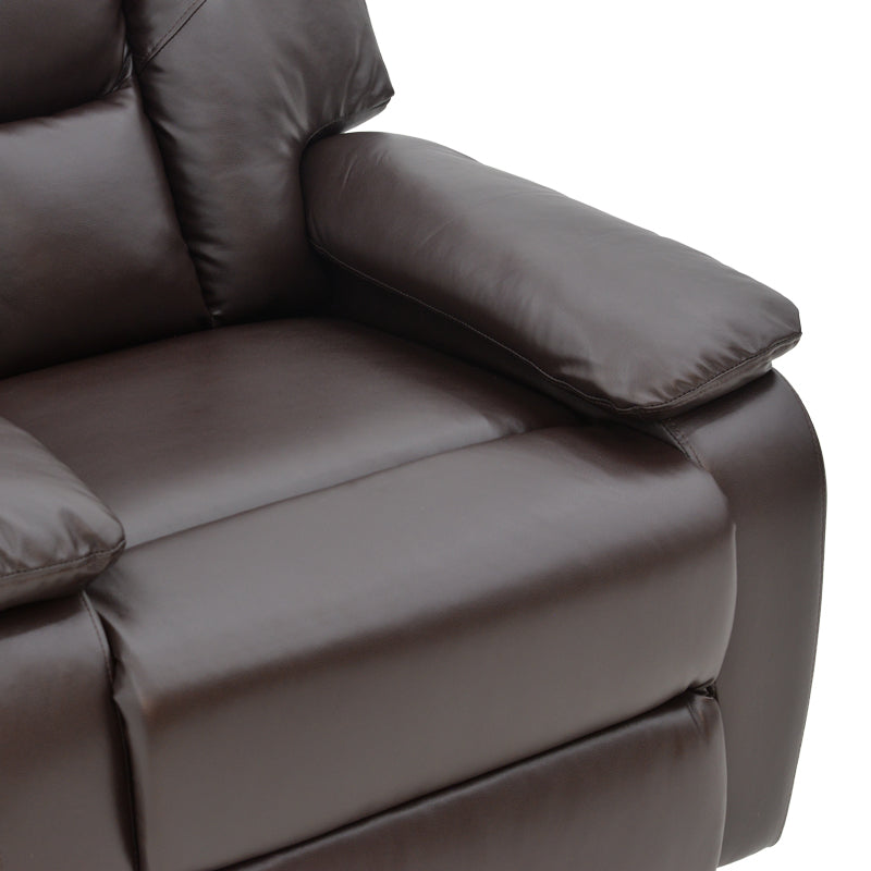 Armchair relax Terpsi pakoworld PU brown 80x94x100cm.