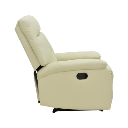 Armchair relax Terpsi pakoworld PU cream 80x94x100cm