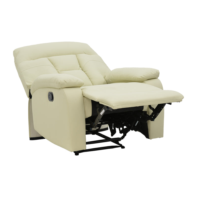 Armchair relax Terpsi pakoworld PU cream 80x94x100cm