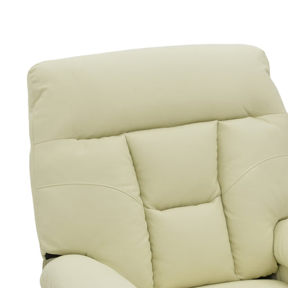 Armchair relax Terpsi pakoworld PU cream 80x94x100cm