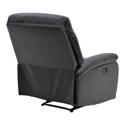 Armchair relax with massage mechanism Terpsi pakoworld PU black 80x94x102cm