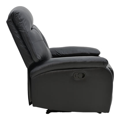 Armchair relax with massage mechanism Terpsi pakoworld PU black 80x94x102cm