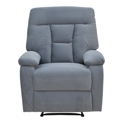 Armchair relax with massage mechanism Terpsi pakoworld grey velvet 80x94x100cm.