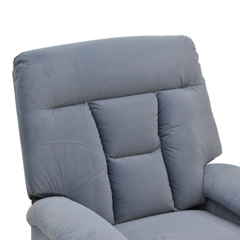 Armchair relax with massage mechanism Terpsi pakoworld grey velvet 80x94x100cm.