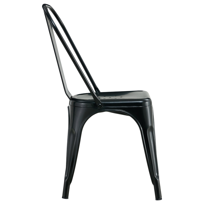 Chair Utopia pakoworld metal black 44x44x85cm