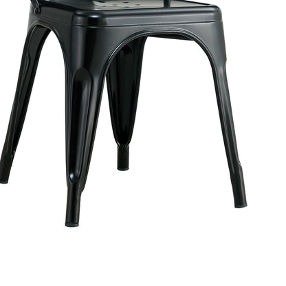 Chair Utopia pakoworld metal black 44x44x85cm